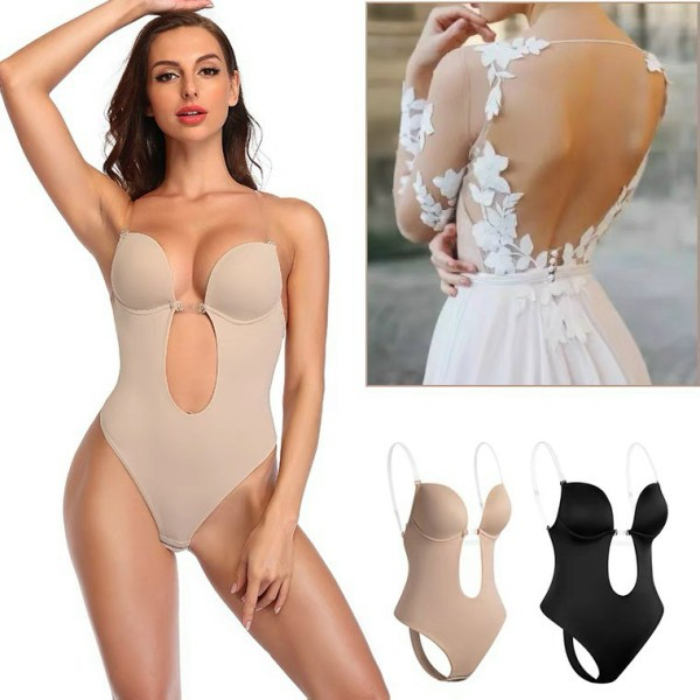 bodysuit mặc với đầm dạ tiệc