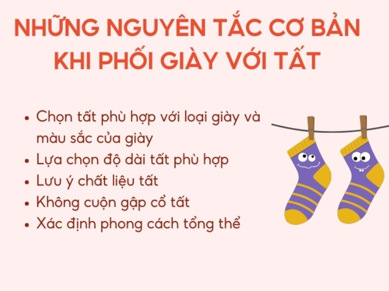 cách phối giày với tất cho nữ đẹp