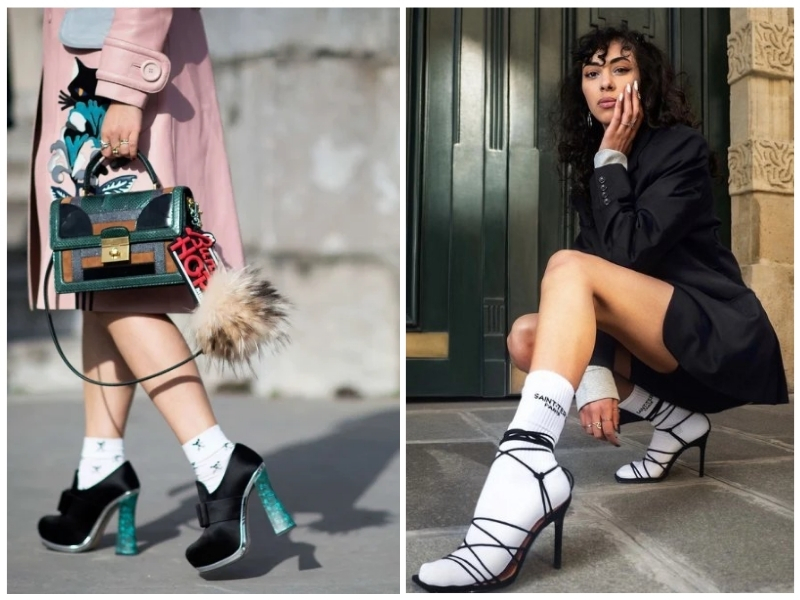 cách phối giày với tất cho nữ đẹp