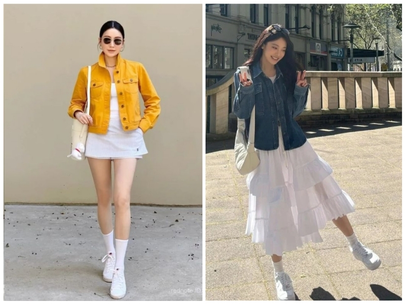 cách phối giày với tất cho nữ đẹp