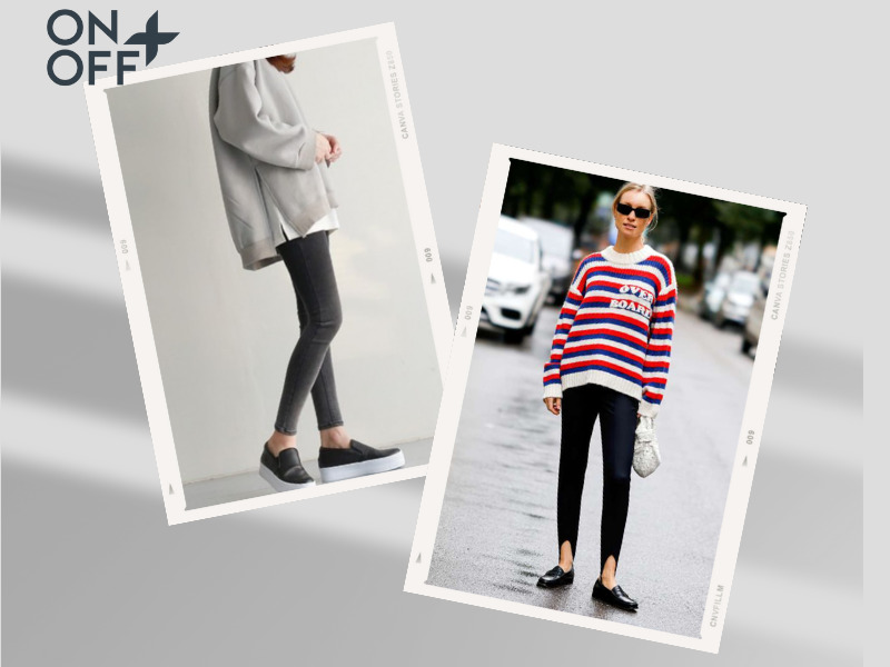 mặc quần legging đi giày gì