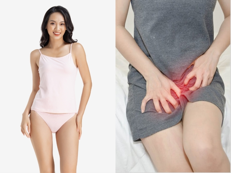 quần lót bị kiến bu