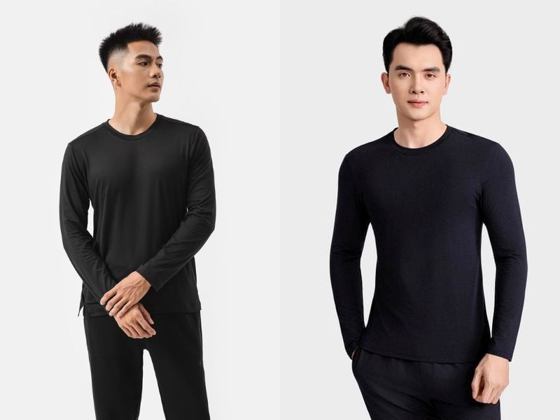 phối đồ với áo giữ nhiệt nam