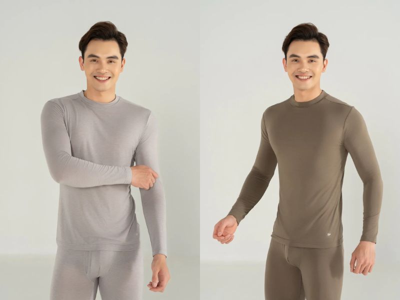 phối đồ với áo giữ nhiệt nam
