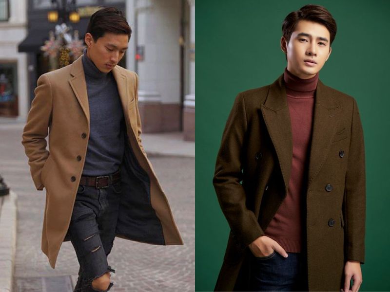 phối áo giữ nhiệt với áo sơ mi