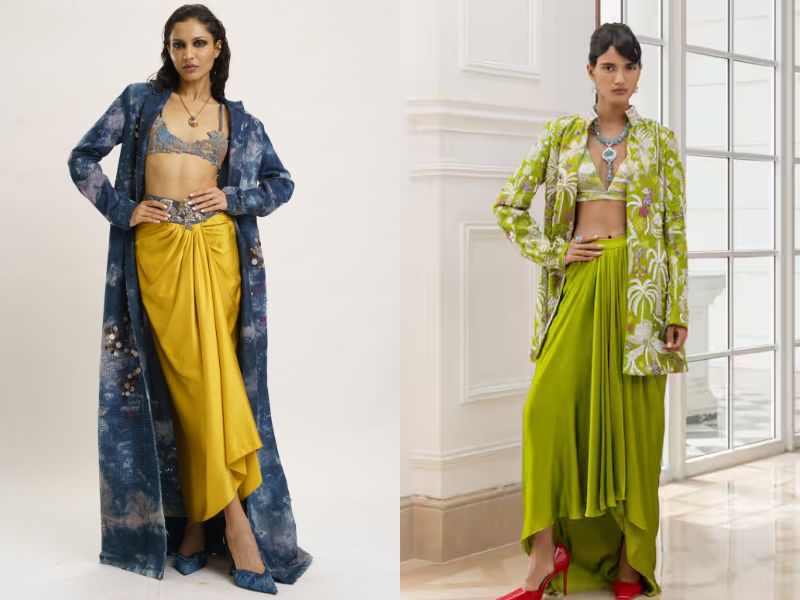 chân váy dài mặc với áo gì mùa đông