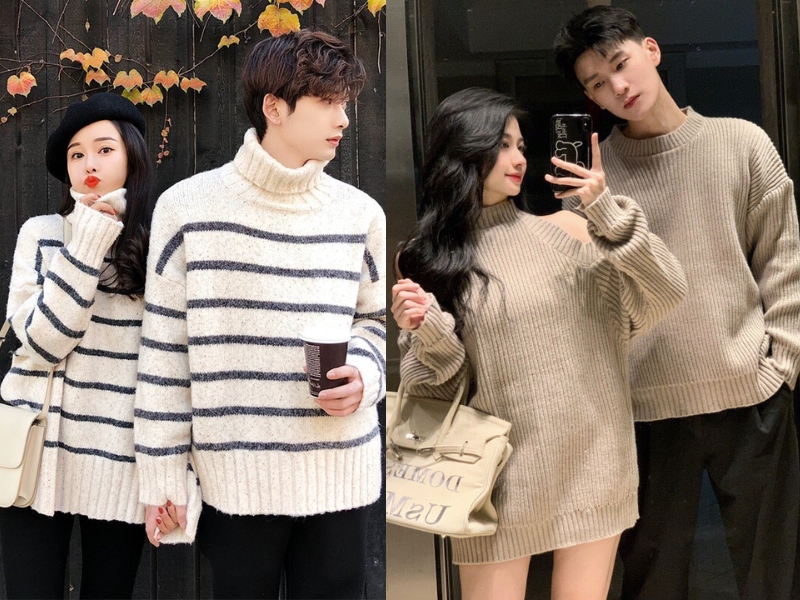 tặng áo đôi dịp giáng sinh