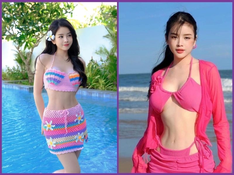 Chân ngắn đi biển mặc gì