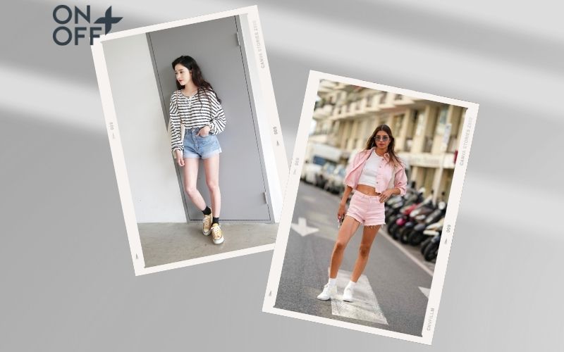 cách phối đồ với quần short nữ mùa đông