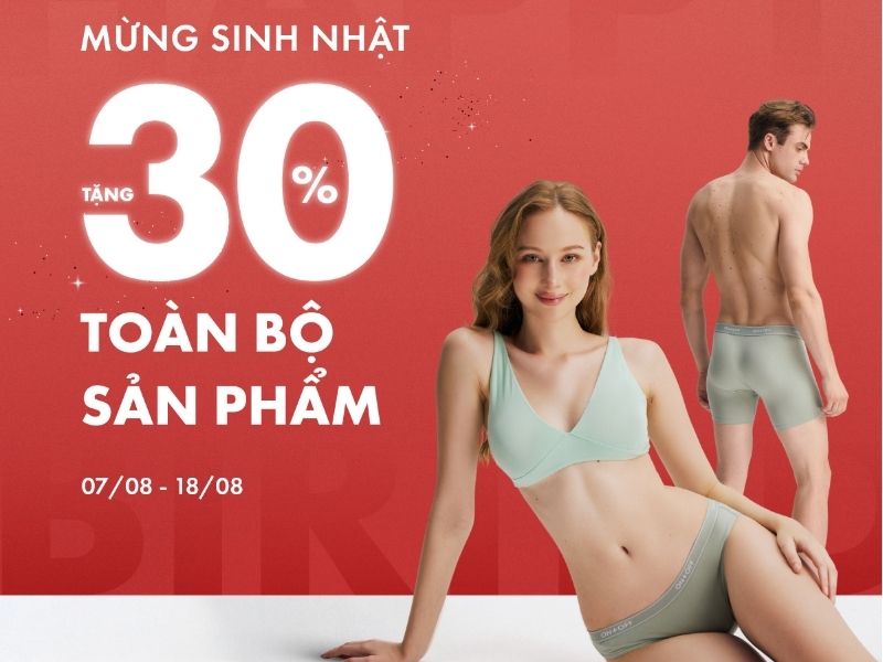 khuyến mãi mừng sinh nhật onoff 20 tuổi