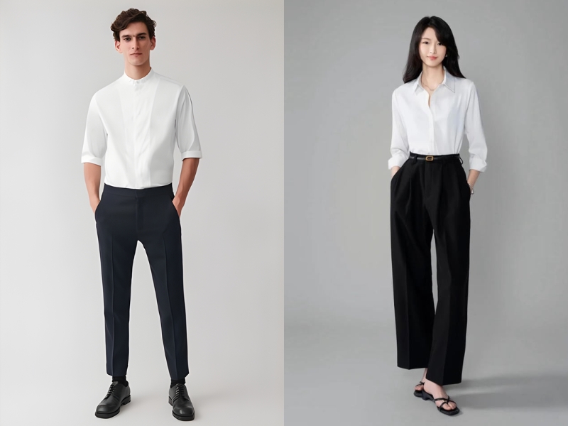 quần đen phối với áo màu gì