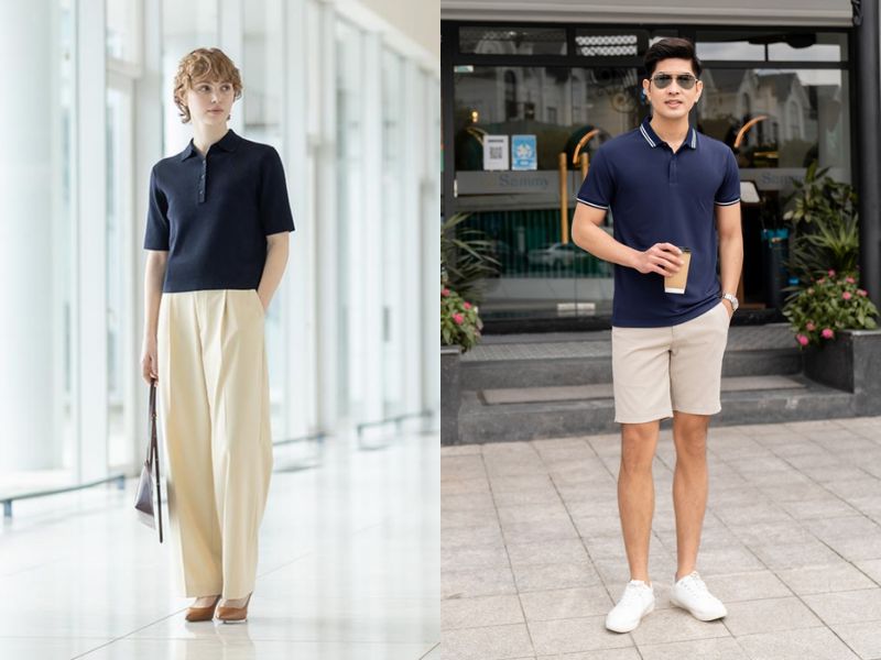 phối với màu xanh navy