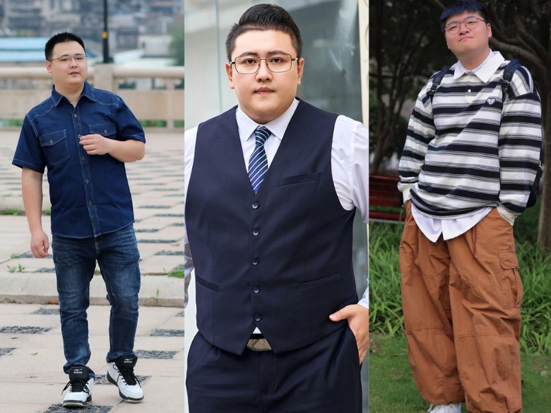 phối đồ đi đám cưới cho nam mập