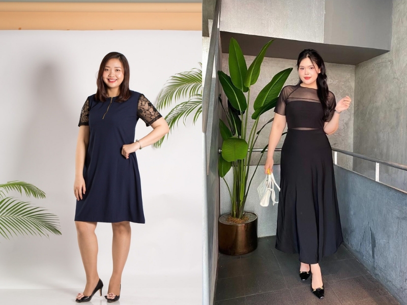 váy đi đám cưới cho người mập