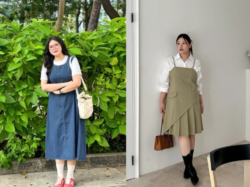 nữ béo chọn trang phục độ rộng vừa phải