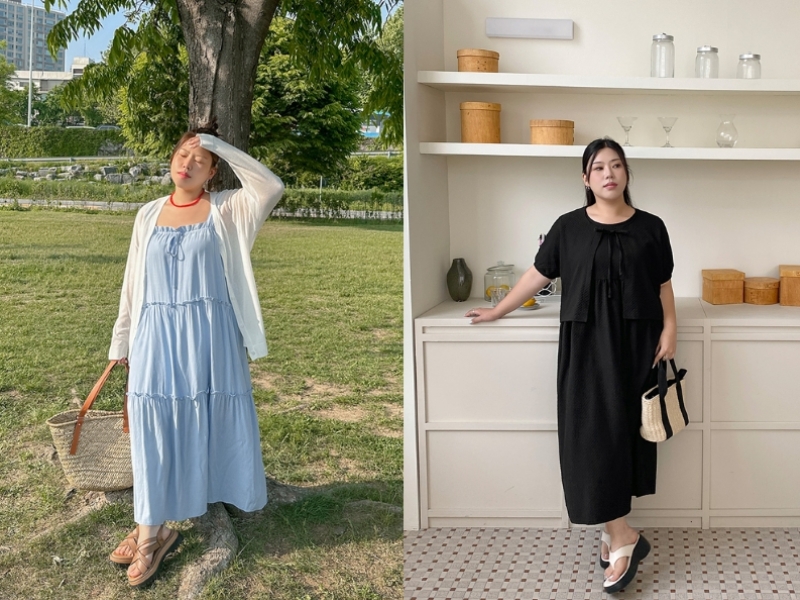 váy mặc đi đám cưới cho người mập