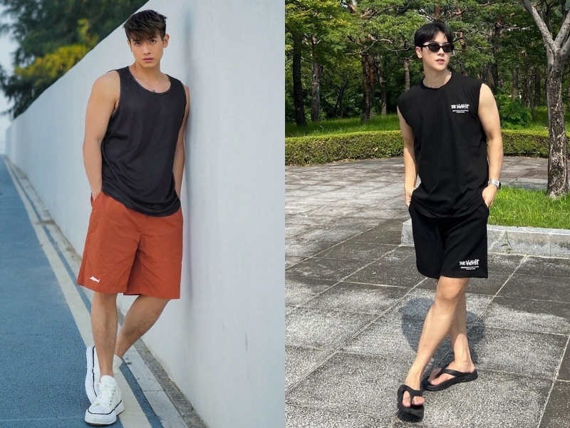 phối đồ nam đi du lịch