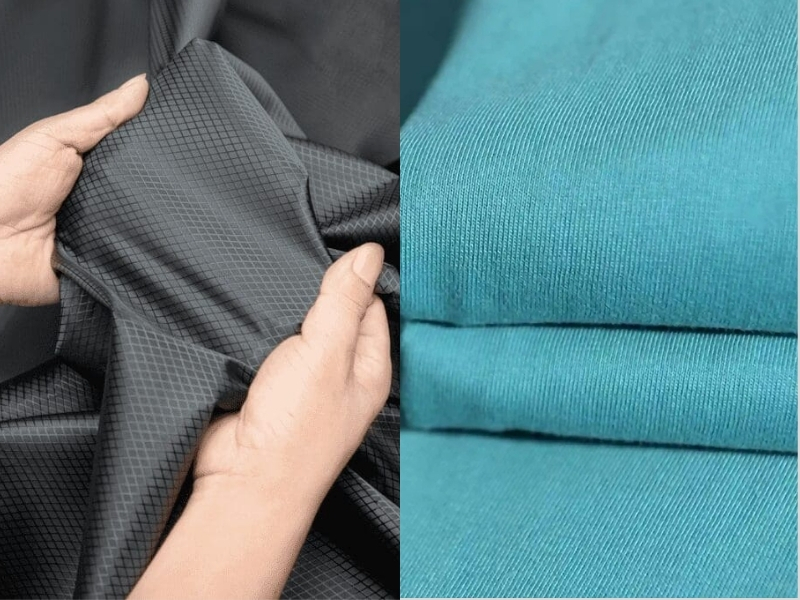 vải polyester và cotton