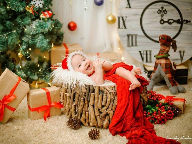 chụp noel cho bé