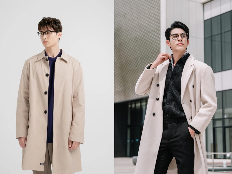 đi chơi mùa đông mặc áo khoác dài