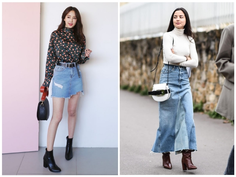 phối đồ với boot cổ ngắn mùa đông