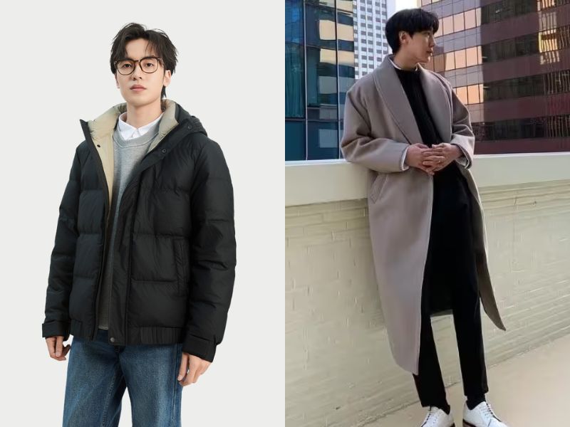 phong cách mùa đông hàn quốc nam