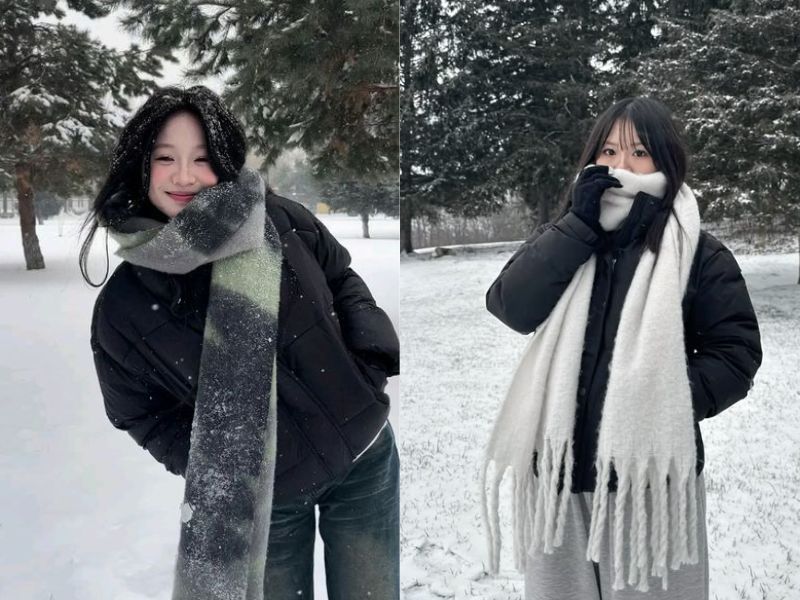 tay đút tay vào túi áo khoác