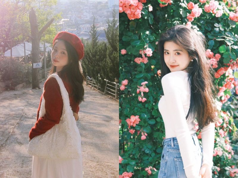 tạo dáng chụp ảnh mùa đông