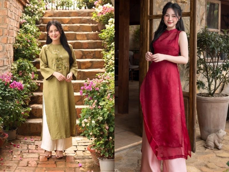 shop bán áo dài cách tân tà ngắn