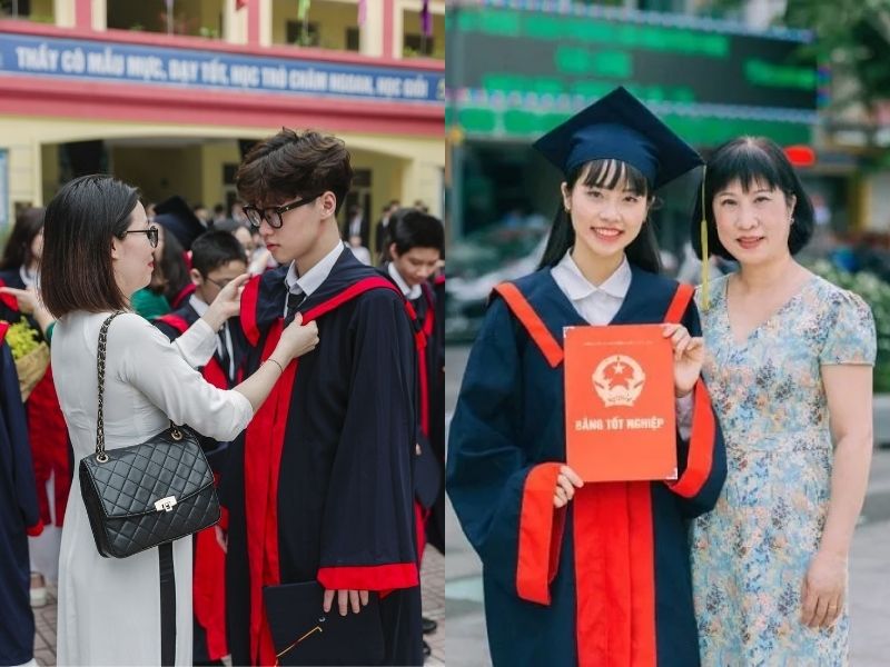 chụp kỷ yếu cùng con mặc gì