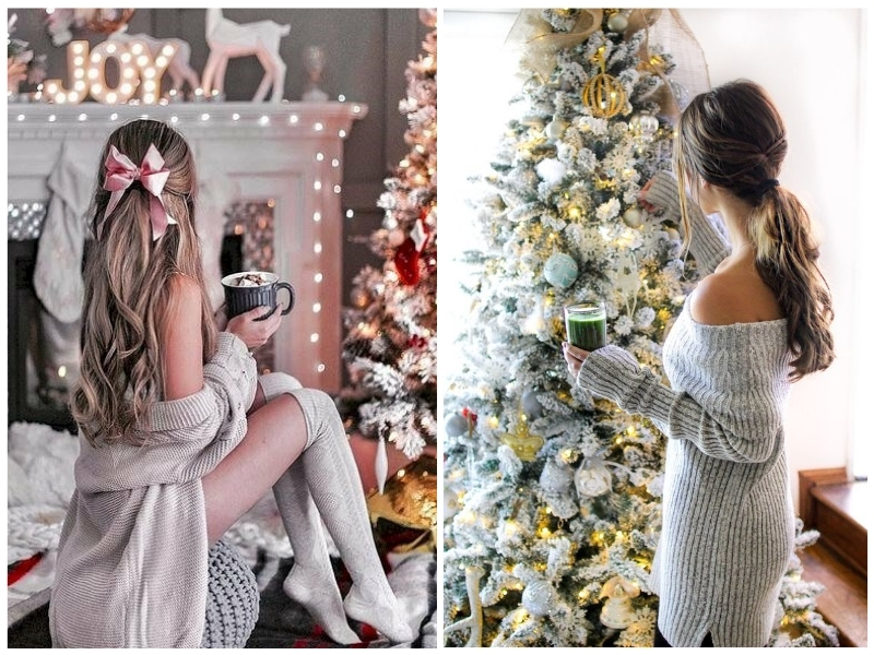 cách chụp ảnh với cây thông noel đẹp