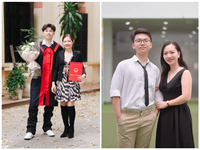 bố mẹ chọn outfit thoải mái chụp ảnh kỷ yếu