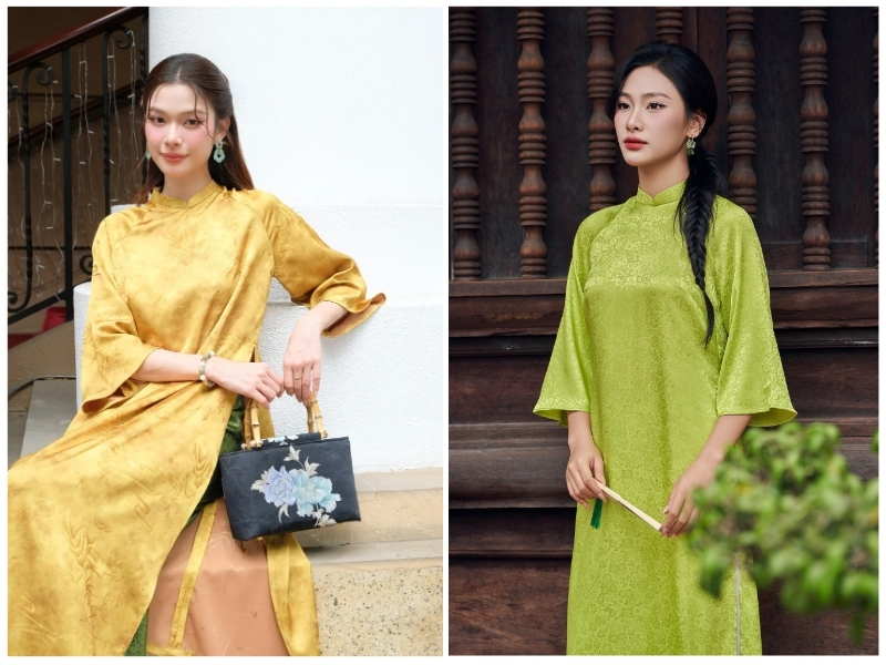 nữ da ngăm không nên mặc áo dài màu vàng chanh