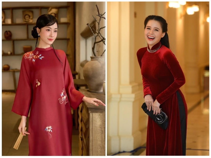 chọn màu áo dài cho người da ngăm