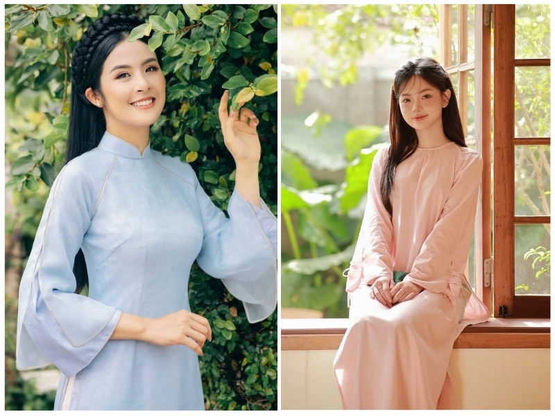 da ngăm mặc áo dài màu gì