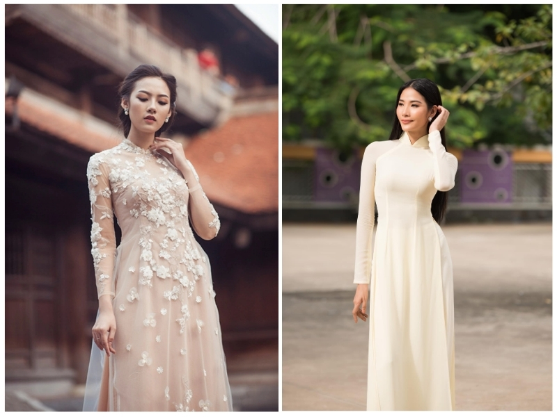 da ngăm mặc áo dài màu gì