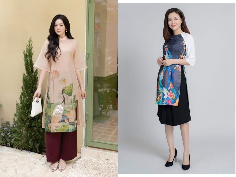 shop bán áo dài cách tân tà ngắn