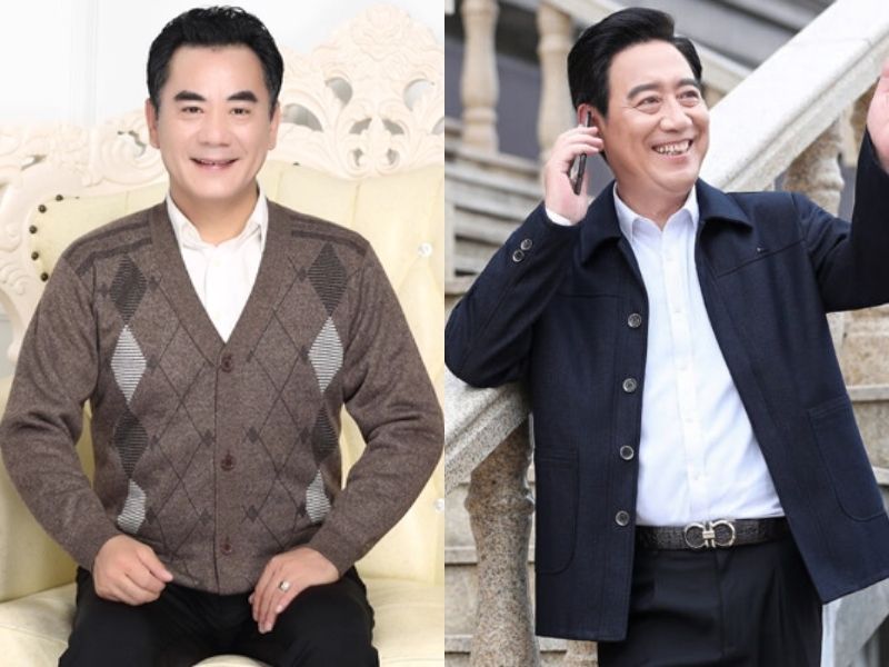 sơ mi trắng kết hợp gile len hoặc cardigan mỏng