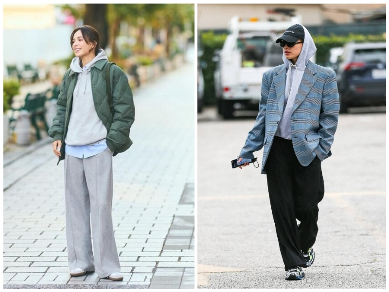 áo hoodie mặc với quần gì nữ