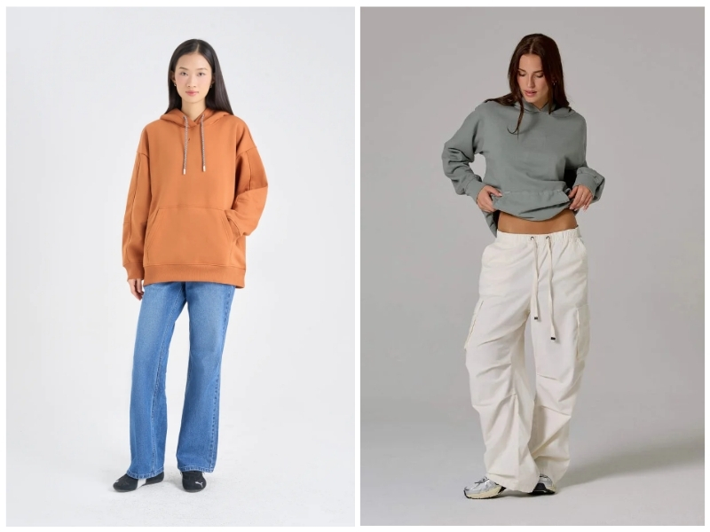 áo hoodie mặc với quần gì nữ