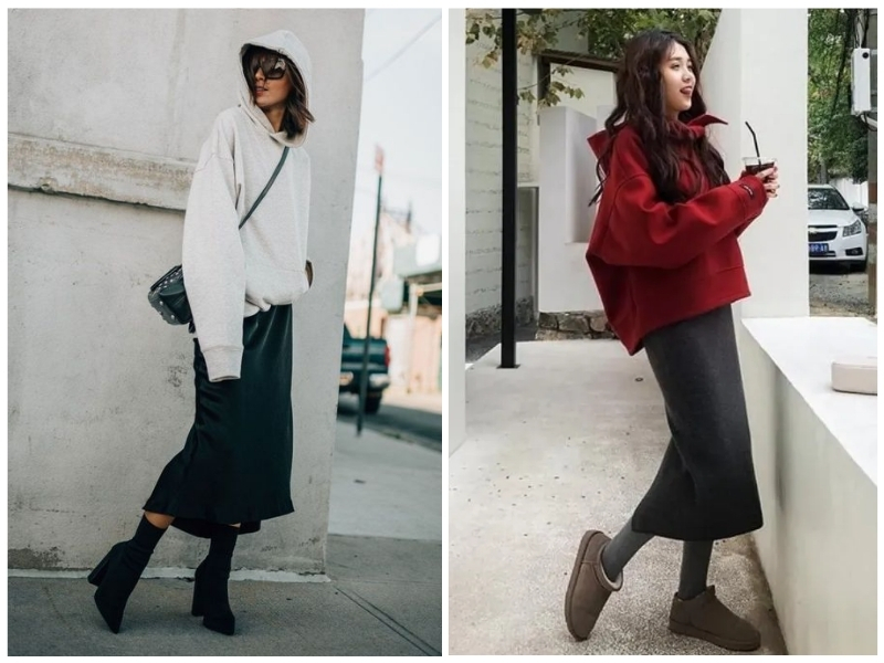 phối đồ áo hoodie nữ