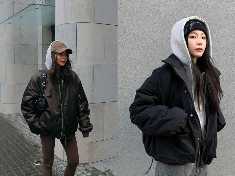 phối đồ với áo hoodie nữ