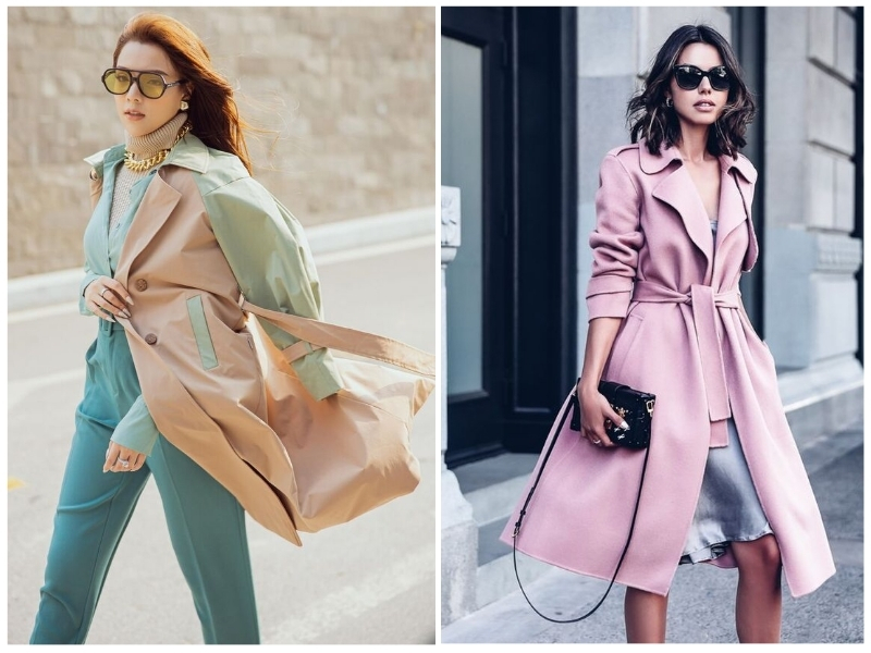 phối đồ với áo măng tô nữ dài