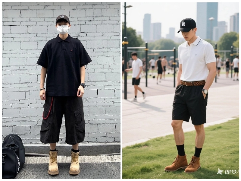 phối đồ với giày boot nam