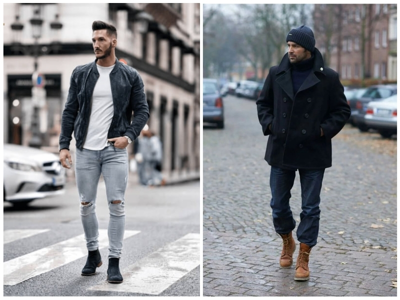 phối đồ với giày boot nam