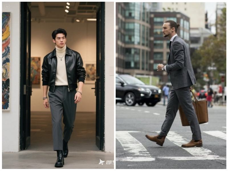 phối đồ với giày boot nam
