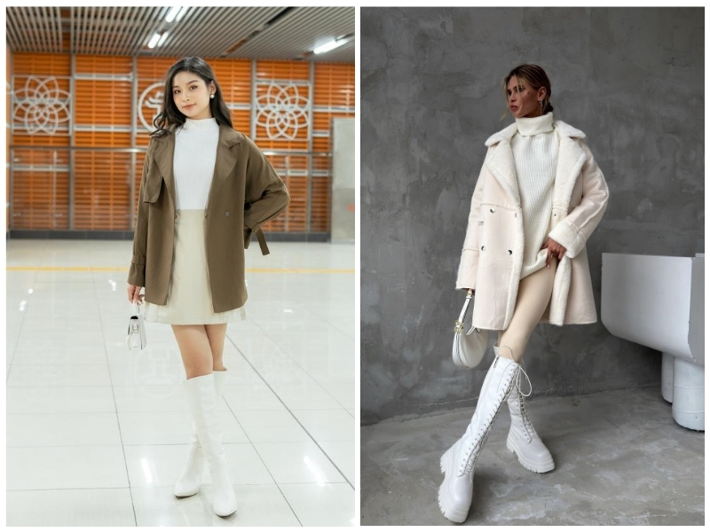 cách phối đồ với boot cổ cao