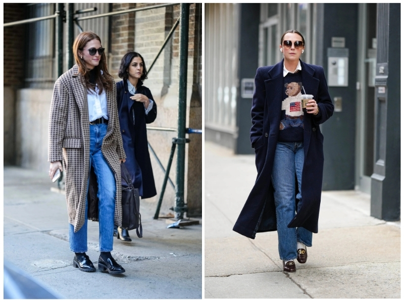 phối đồ với giày loafer nữ