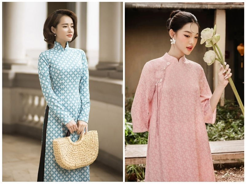 phối màu áo dài và quần