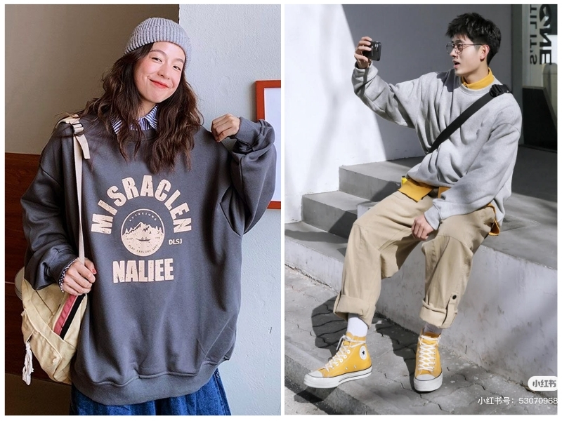 phối đồ với áo sweater